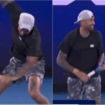 Kyrgios, show al ‘Million Dollar 1 Point Slam’: viene eliminato e spacca racchetta