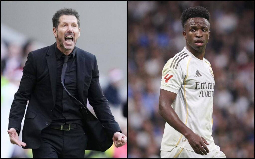 Real-Atletico, ‘faccia a faccia’ Simeone-Vinicius: “Florentino Perez ti caccerà”