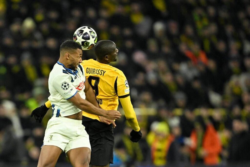 Atalanta ko 2-0 a Dortmund nell’andata del playoff: decidono Guirassy e Beier