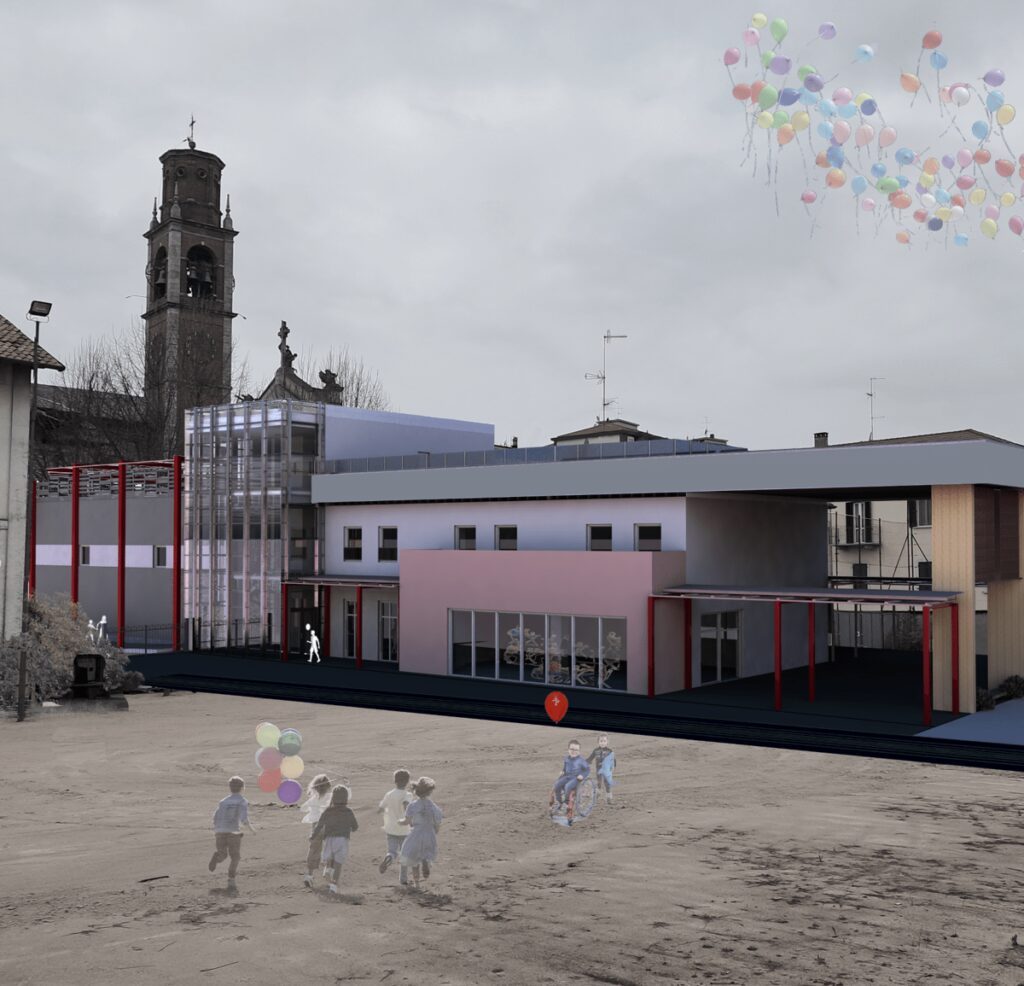 La posa della prima pietra del nuovo oratorio simboleggia e racchiude la grande sfida della comunità parrocchiale dei Santi Ippolito e Cassiano