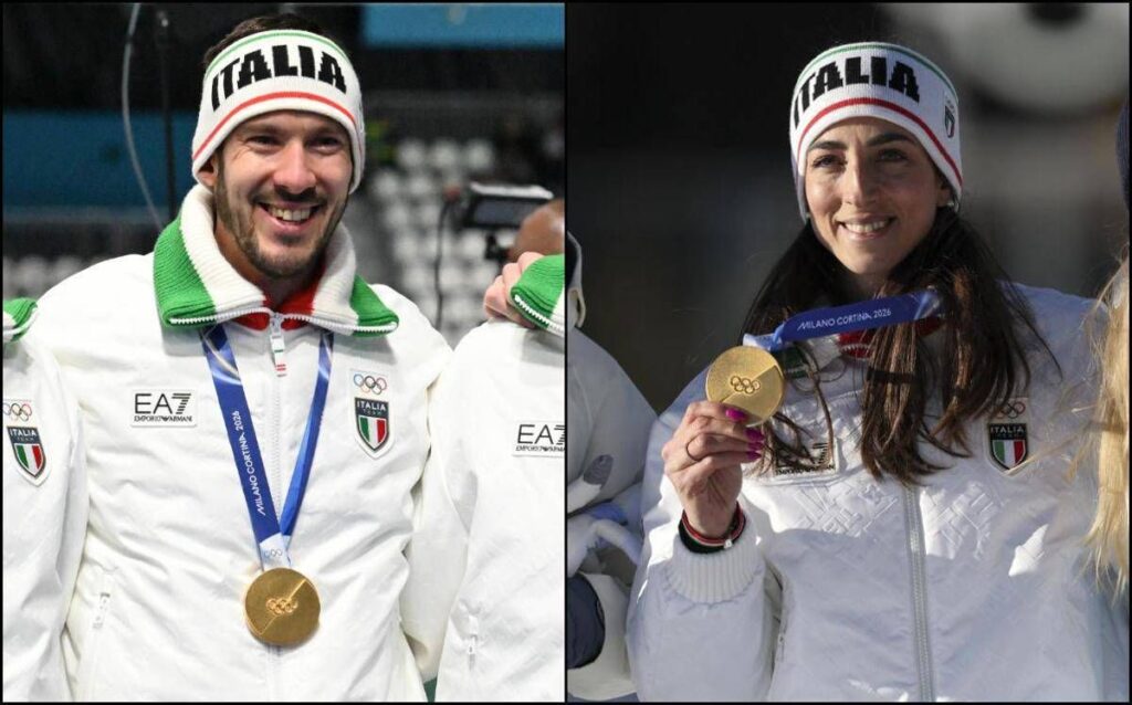 Milano Cortina, Ghiotto e Vittozzi portabandiera nella cerimonia di chiusura: chi sono i due olimpionici azzurri