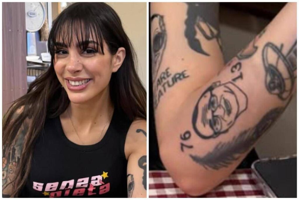Dopo Sanremo Cleo delle Bambole di Pezza si tatua Carlo Conti: “Mi ha cambiato la vita”