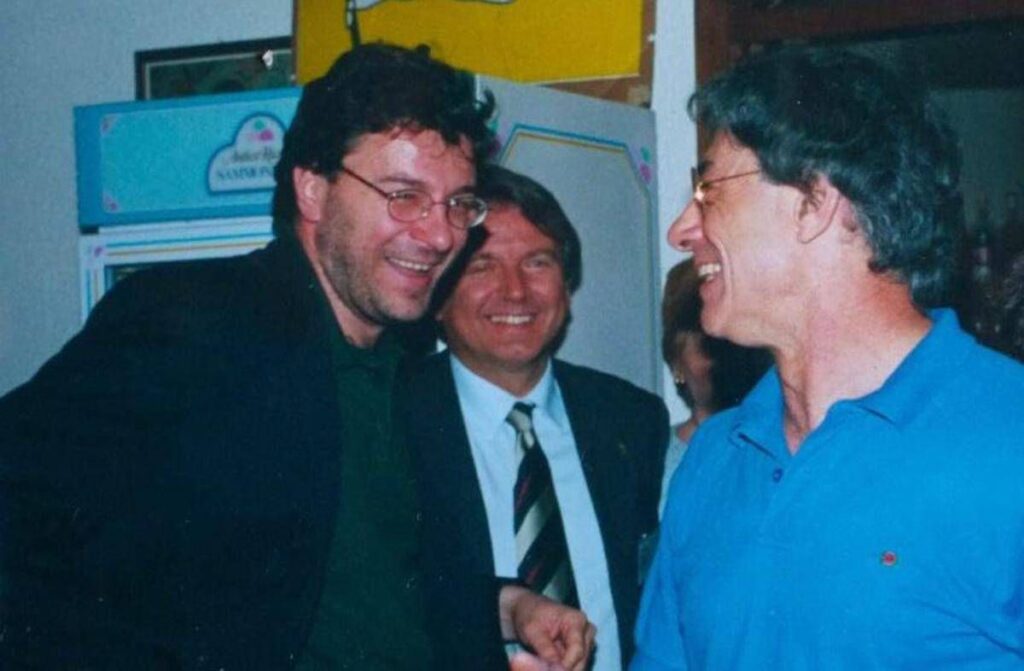 Giorgetti e la foto con il fondatore della Lega Nord, l’addio a Umberto Bossi