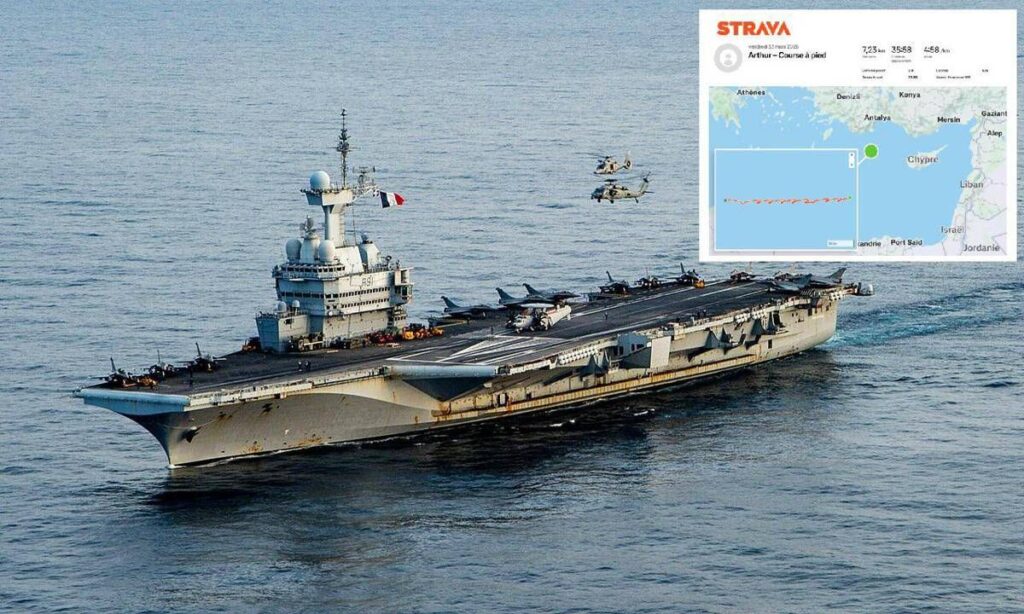 Il caso ‘StravaLeaks’: così un’app fitness ha rivelato la posizione della ‘Charles de Gaulle’