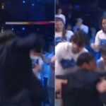 Sal Da Vinci canta a Domenica In, raggiunge la platea e… cade