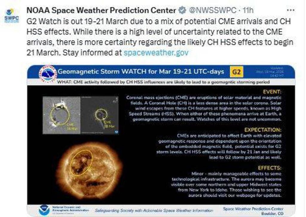 Tempesta geomagnetica in arrivo sulla Terra, cos’è ed effetti