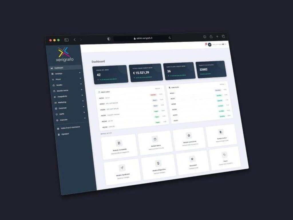 Xerigrafo, piattaforma cloud italiana per la gestione della stampa personalizzata