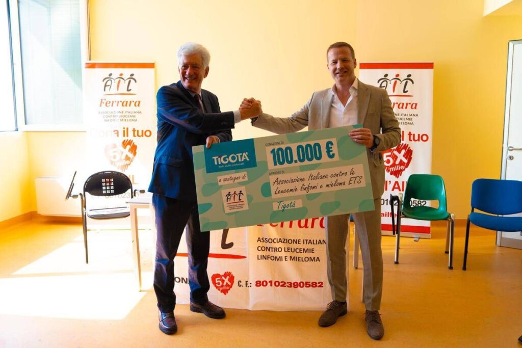 Cure domiciliari onco-ematologiche, Ail riceve 100mila euro da campagna Tigotà