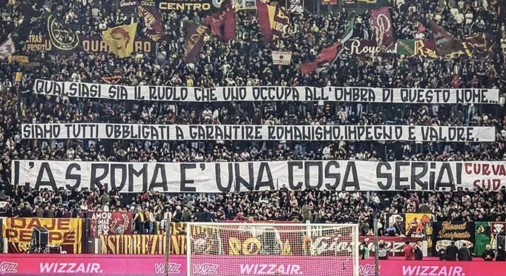 Gasperini-Ranieri, Curva sud risponde: “La Roma è una cosa seria”. Per l’allenatore gli applausi dell’Olimpico