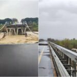 Maltempo, crolla ponte sul fiume Trigno: traffico interrotto sull’Adriatica tra Abruzzo e Molise