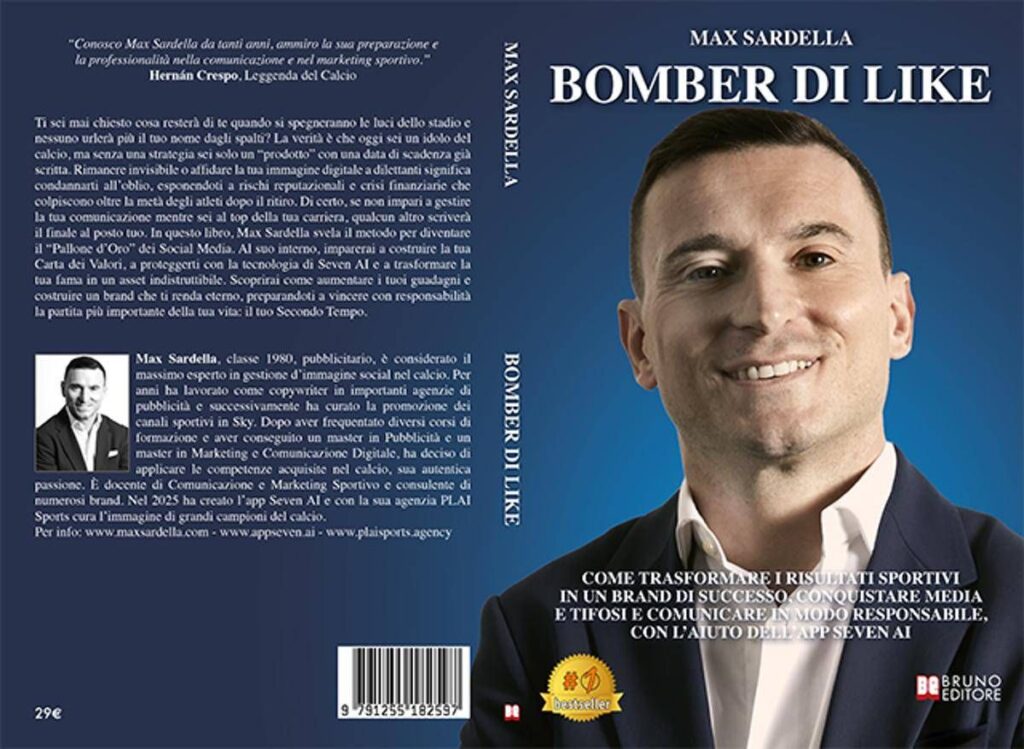 Max Sardella lancia il libro su come trasformare calciatori e calciatrici in “Pallone d’Oro” dei Social Media