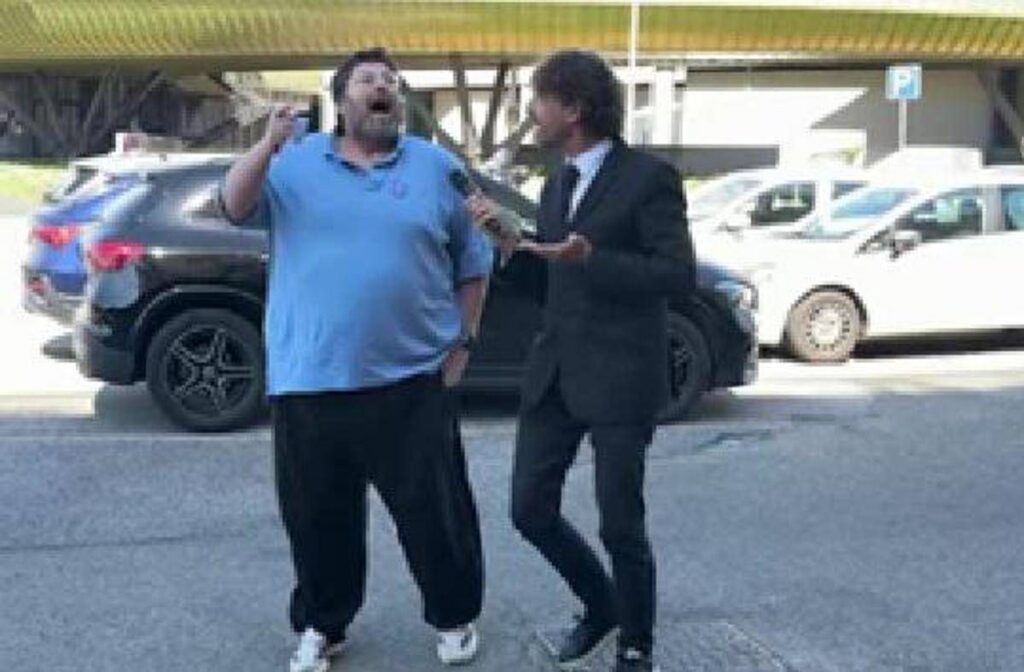 Prato, tensione alla presentazione del candidato sindaco Adinolfi: lite con inviato delle ‘Iene’