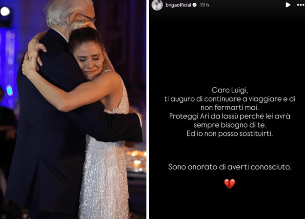 Briga, il messaggio d’addio per il suocero George Eastman: “Proteggi Arianna da lassù”
