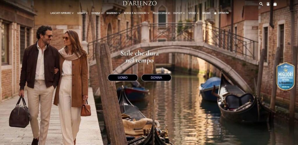 D’Arienzo Collezioni: e-commerce di moda ed eccellenza italiana
