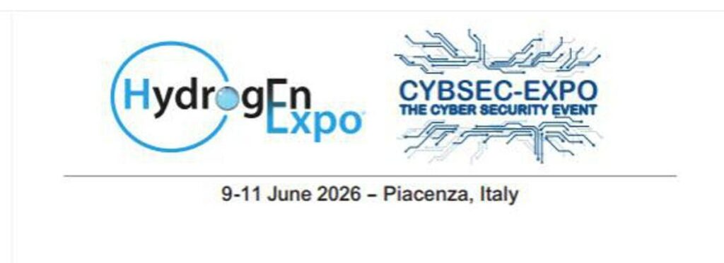 Fiere, idrogeno e cybersicurezza: dal 9 all’11 giugno tornano a Piacenza Hydrogen Expo e Cybsec-Expo