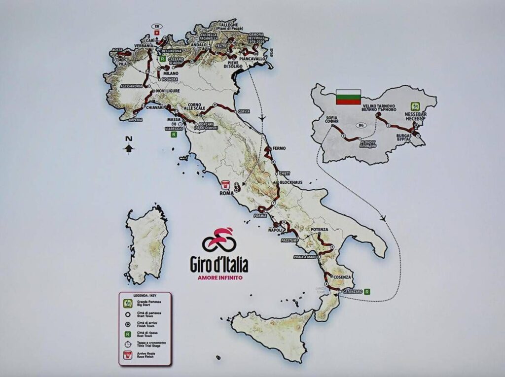 Giro d’Italia al via domani: dove vedere tutte le tappe in tv e streaming