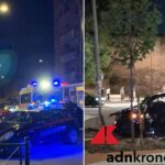 Inseguimento a Testaccio: auto in fuga si schianta su una rotonda. Fermato il conducente