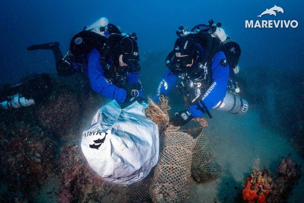 Marevivo-Arca Fondi, recuperata rete fantasma di 3mila m da fondali Siracusa