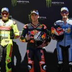 Motogp, Alex Marquez vince gara sprint a Barcellona. Sul podio Acosta e Di Giannantonio