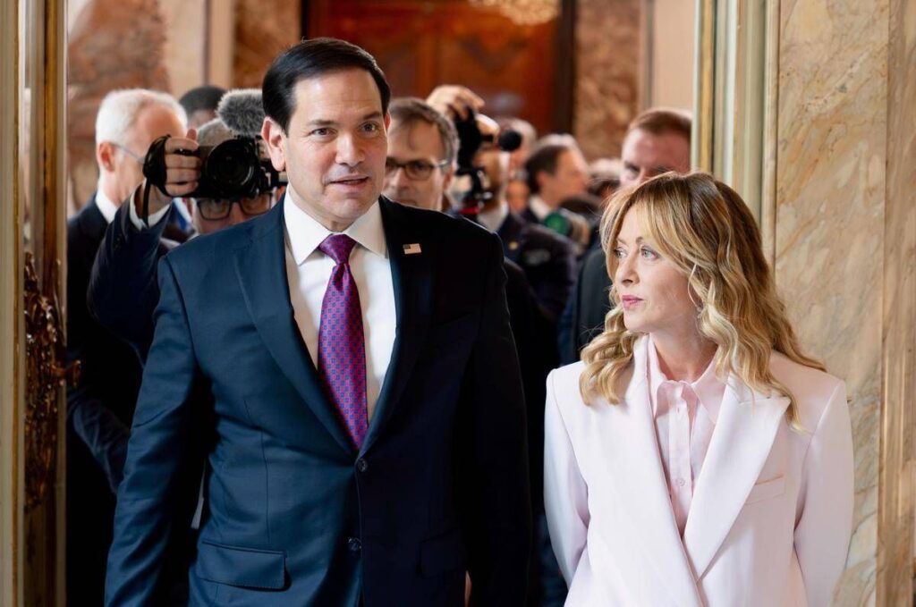 Rubio a Palazzo Chigi da Meloni: “Non abbiamo discusso del ritiro delle truppe. Io sostengo la Nato”