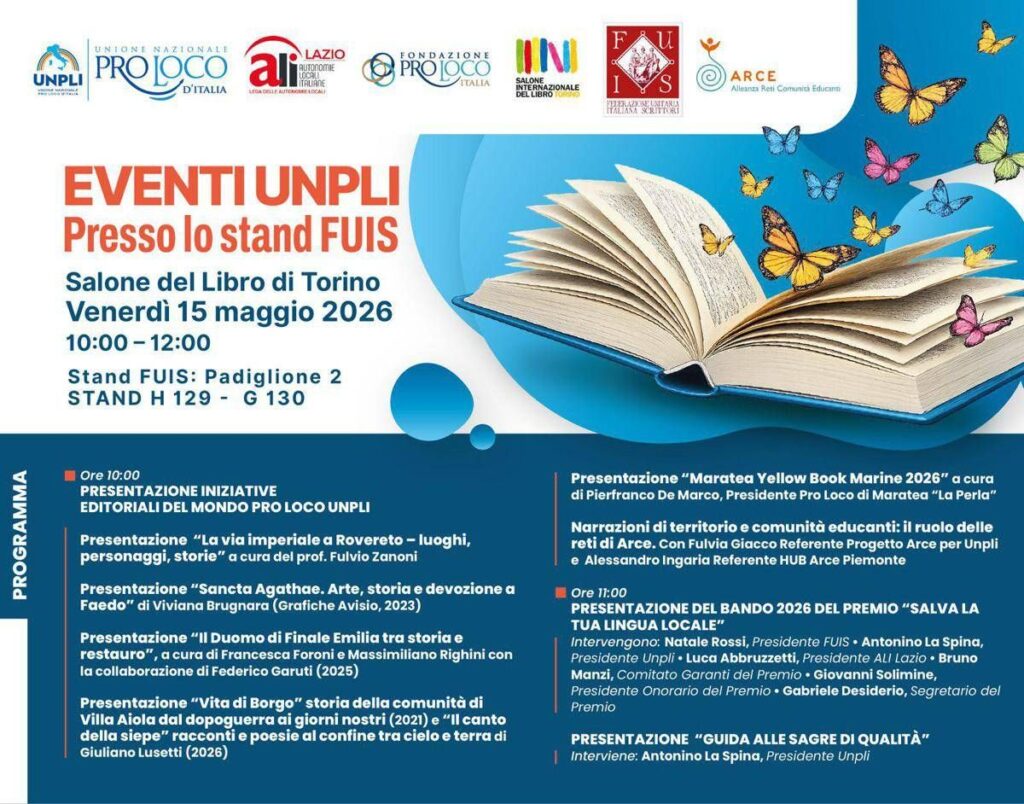 Salone del Libro di Torino, Unpli racconta i territori e le comunità