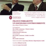 Sapienza ricorda Franco Ferrarotti con l’incontro-spettacolo “Franco Ferrarotti. Un sociologo controcorrente”