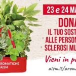 Settimana nazionale della sclerosi multipla, tornano le erbe aromatiche Aism in 500 piazze