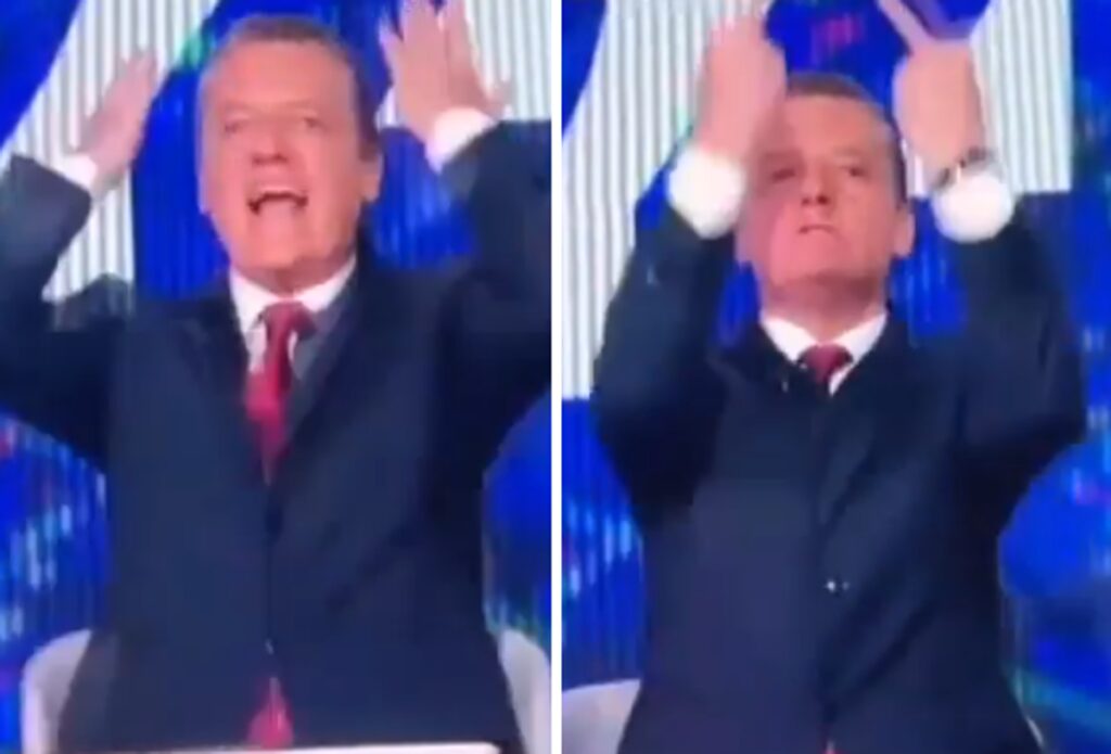 Baracchini sospeso dalla conduzione dopo il gesto in diretta, direttore RaiNews: “Tuteliamo la testata”