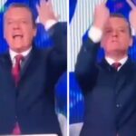 Baracchini sospeso dalla conduzione dopo il gesto in diretta, direttore RaiNews: “Tuteliamo la testata”