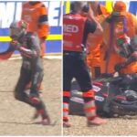 Bezzecchi, caduta e furia in gara Sprint: spinge un commissario, squalificato da Gp Repubblica Ceca