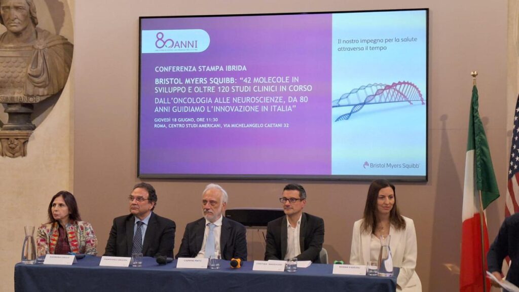 Farmaceutica: 80 anni di Bms in Italia, 42 molecole in sviluppo e 120 studi clinici in corso