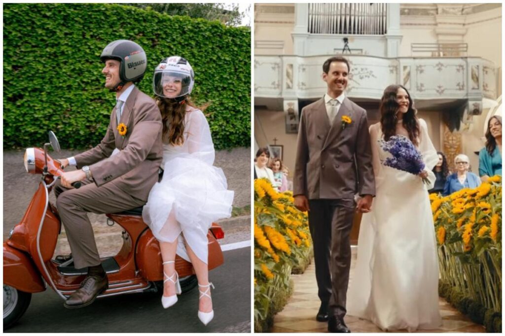 Francesca Michielin si è sposata, giro in Vespa come ‘Vacanze romane’