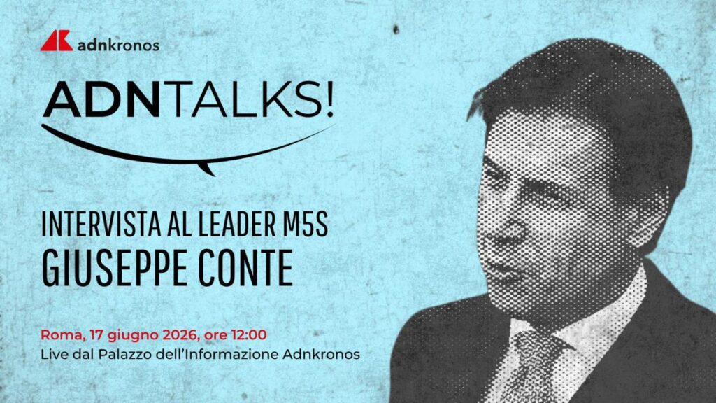 M5S, Giuseppe Conte domani alle 12 ospite dell’Adnkronos
