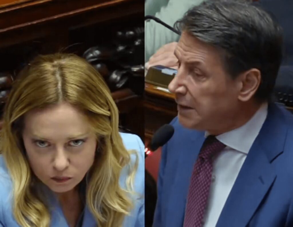 Meloni a Conte: “Fake news nel video, avete montato le mie espressioni ma io non c’ero”