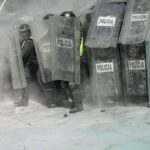 Mondiali, scontri tra manifestanti e polizia fuori dallo stadio Azteca di Città del Messico