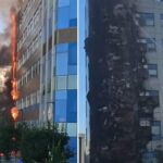 Napoli, incendio all’ospedale del Mare: fiamme e alta colonna di fumo nero