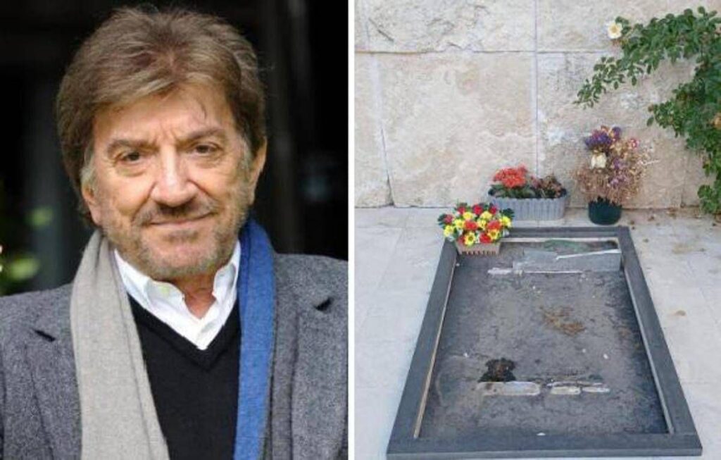 Rubata la lapide di Gigi Proietti, l’oltraggio al cimitero del Verano