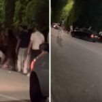 Taormina, auto a tutta velocità su giovani fuori da una discoteca – Il video