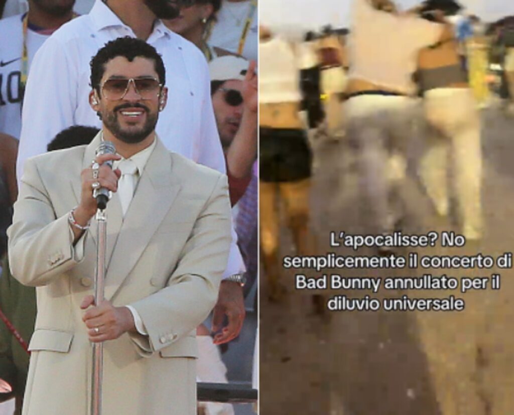 Bomba d’acqua a Milano, interrotto concerto di Bad Bunny: spettatori feriti