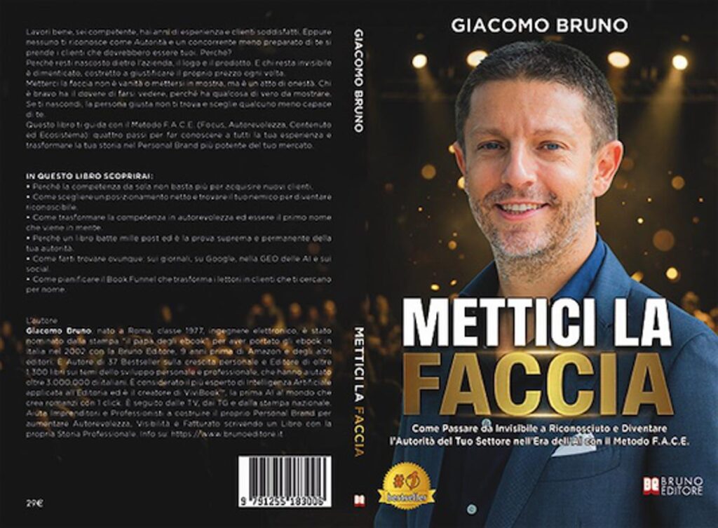 Giacomo Bruno lancia il libro su come passare da professionista invisibile ad autorità del proprio settore nell’era dell’AI