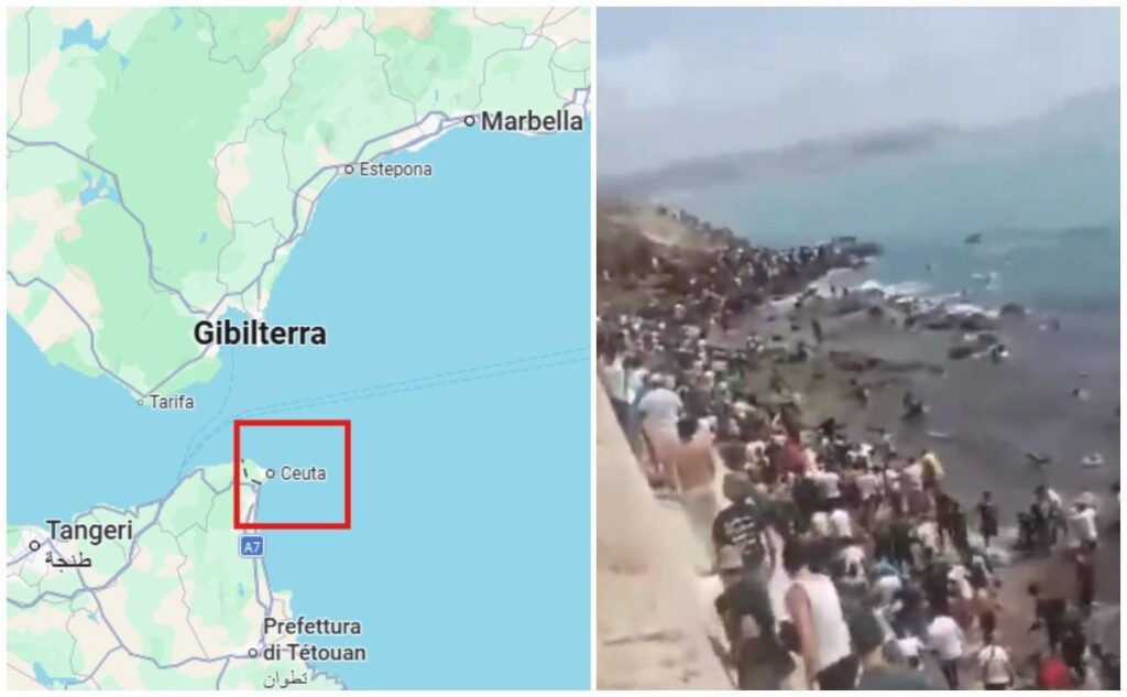 Invasione migranti dal Marocco, fonti Palazzo Chigi: “Governo valuta sospensione Schengen con la Spagna”