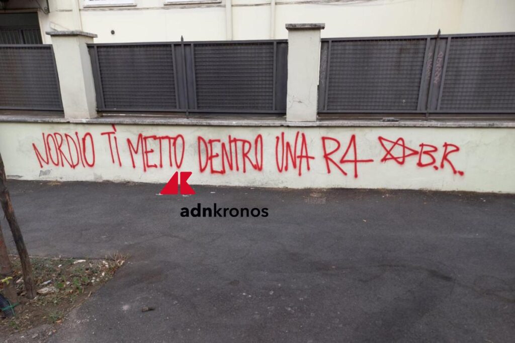“Nordio ti metto dentro una R4”, scritta choc firmata Br a Roma
