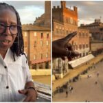 Palio di Siena, c’è anche Whoopi Goldberg: l’attrice presente a Piazza del Campo