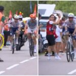 Tour de France, non gli passa borraccia e ciclista si infuria ﻿
