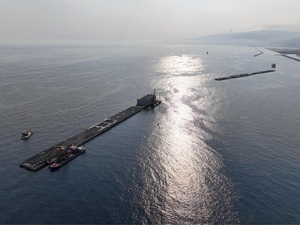 Webuild, la Diga di Genova raggiunge 1.240 metri di estensione
