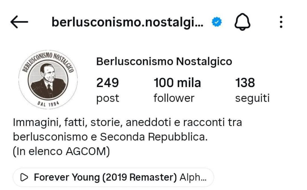 Da Instagram al marchio registrato, ‘Berlusconismo nostalgico’ diventa un brand
