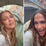 Jennifer Lopez a Venezia, il giro in gondola come Madonna: lo show con ‘Like a Virgin’