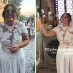 La lascia 7 giorni prima del matrimonio, lei festeggia comunque… con l’abito da sposa