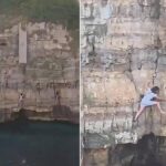 Paura a Polignano a Mare, turista resta bloccata sulla scogliera di Lama Monachile: voleva fare una foto