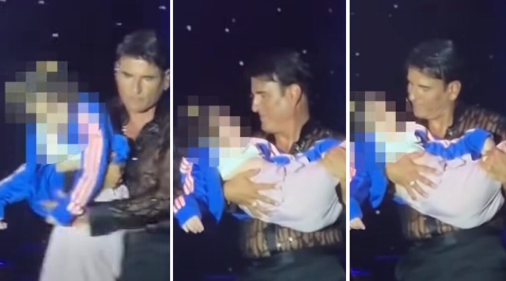 Sal Da Vinci nella bufera, abbraccia e bacia una bambina disabile durante il concerto: è polemica